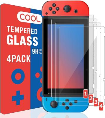 China 4 PCS Tempered Glass Switch Screen Protector Shell For Nintendo Switch Accessories With Gift Box Packaging X122-MN for sale