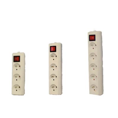 China Commercial Extension socket  French socket  With Switch and with children protection power extension socket for sale