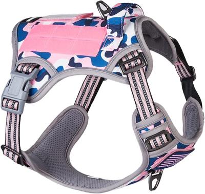 China 2022 New Arrival Adjustable Soft Padded Dog Vest Reflective Pet Invest Reflective Custom Designer No Pull Dog Harness Tactical Dog Harness for sale