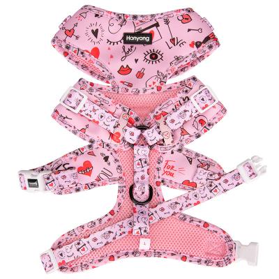 China Top Selling Comfortable Padded Neoprene Pet Supplies Pet Dog Harness Adjustable Neck Harness for sale