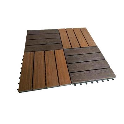 China Outdoor entertaining WPC Diy interlocking decking tiles home modern tile floor for sale