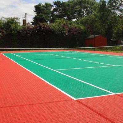 China 2017 hot sale multifunctional interlocking tennis flooring equipment flooring, pp sports plastic tiles outdoor tennis courts interlocking flooring for sale