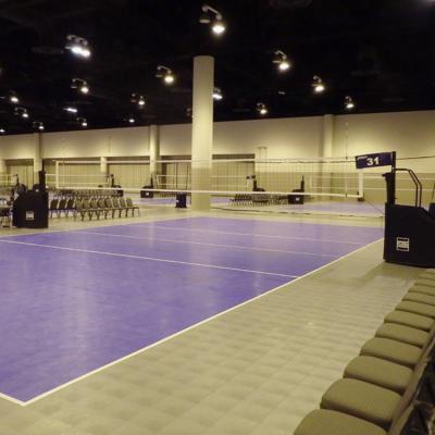 China Guangdong volleyball indoor multi-functional interlocking court sports flooring mat, synthetic plastic flooring volleyball for sale