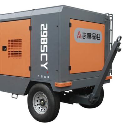 China 295KW Air Compressor Lubricated Diesel Lubricated 75 KW Air Compressor Portable Diesel Screw Air Compressor for sale