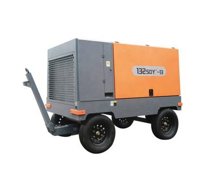 China Zenvan 132sdy Drilling Mining Portable Screw Drive Lubricated Electric Screw Compressor Air Compressor for sale