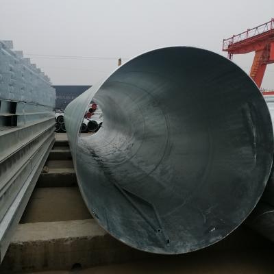 China Fluid Pipe ASTM A572 GR.50 SAW Spiral Steel Pipe for sale