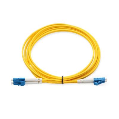 China 2m LC UPC to LC UPC Fiber Optic Cable SM 9/125um Patch Tie DX LZSH 3.0mm Fiber Optic Patch Cable LC UPC To LC UPC for sale