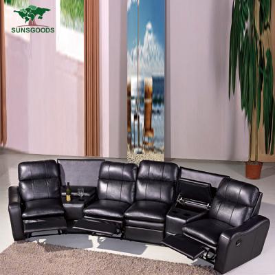 China Sectional Sofa Home Theater Seating Recliner, home theater seating furniture with storage box, home theater seating lazy boy chair recliner for sale