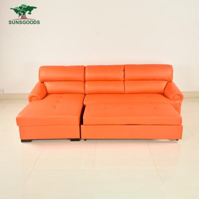 China Adjustable (Height) Best Selling Real Leather Sofa Bed, Sofa With Bed, Folding Sofa Bed for sale