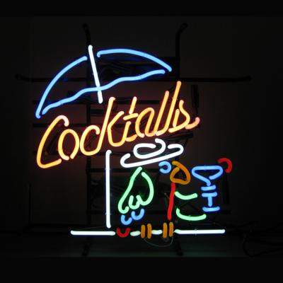 China OEM china suppliers rohs glass neon sign buildings vintage metal grid neon light custom cooktails lead free glass neon sign for sale