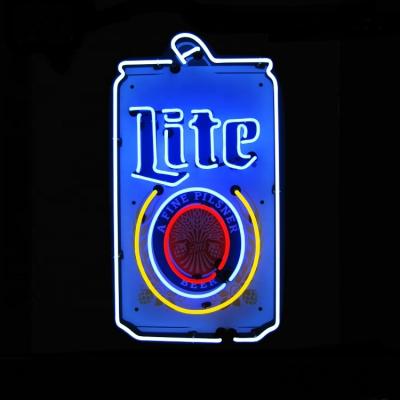 China OEM China Manufacturers Shanghai Antuo Metal Custom Logo Glass Grid Residential Neon Light OEM China Neon Light Glass Beer Lite Neon Light for sale