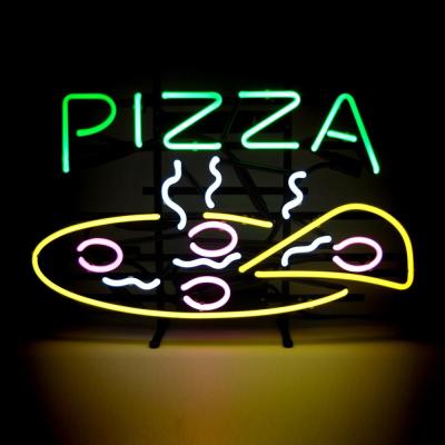 China OEM China Manufacturers Lead Free Metal Retro Custom Buildings Rohs Neon Light Pizza E Glass Neon Sign for sale