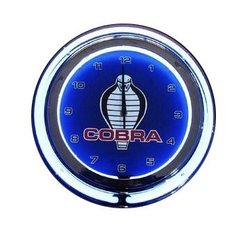 China Chinese LUMINOVA Suppliers Custom Made Logo Cobra Double Neon Tube Clock Round Neon Lamp Double Ring Neon Wall Clock for sale