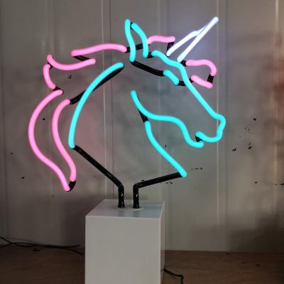 China Shops China factory shanghai antuo special neon unicorn lamp lighting custom neon sculpture for sale