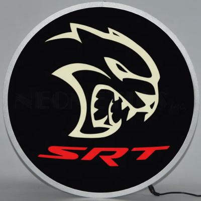 China Buildings Dodge Hellcat SRT Led Light Box Custom Motor Oil Led Neon Light Glass Neon Light Sign OEM China Factory for sale