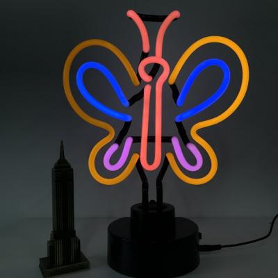 China Small Residential Butterfly Neon Signs Neon Tube Lights For Indoor Sculpture Neon Lamp for sale