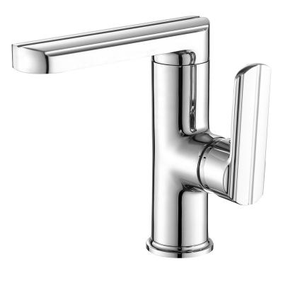 China Single Handle Hot And Cold Double Control Basin Fauc China Supplier Plating Silver Household Wash Basin Full Copper Commercial Bathroom Faucet Wash And Cold for sale