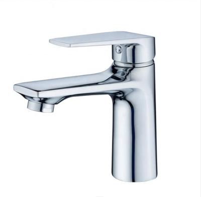 China Competitive Price Selling Copper Body Single Bathroom Faucet Cold Water Faucet Faucet Dual Control Sink Faucet Modern Hot And Cold Sanitary Ware Faucet for sale