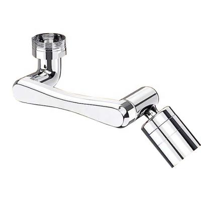 China With High Quality Hot Selling Diverter Brass Robotic Arm 1080 Swivel Bathroom Faucet Spout 1080 Degree Rotate Free Bathroom Faucet Anti Splash for sale