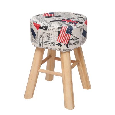 China Washable Modern Household Small Stool Kids Sneak Ottoman With Different Designs Washable Cartoon Animal Stool for sale