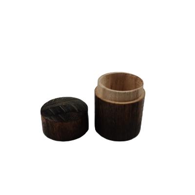 China Private Label Eco Storage Box Handmade Cute Round Cylinder Holder Natural Packaging Bento Gift Bamboo Box for sale