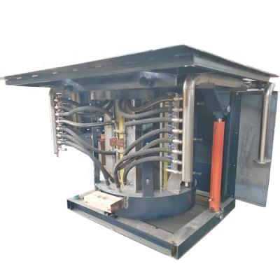 China Building Material Shops Three Phase Inverter Stirring Induction Furnace Multiple Alloy Ingot Melting Making for sale