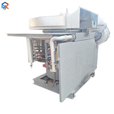 China Factory Three Way Catalyst Refining 500kg Capacity Steel Case Melting Medium Frequency Induction Furnace for sale