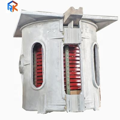 China Building Material Shops 1Ton 700KW Electric Induction Furnace For Cast Steel, Iron, Copper, Aluminum for sale