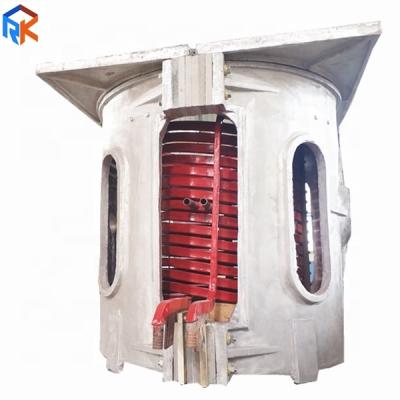 China Building Material Shops 3Ton Medium Frequency Induction Furnace With Aluminum Shell Cast Copper for sale