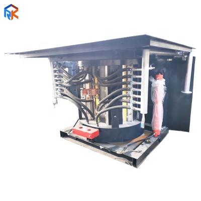 China Building Material Shops 5Tons Steel Frame Medium Frequency Induction Steel Melting Furnace For Sale for sale