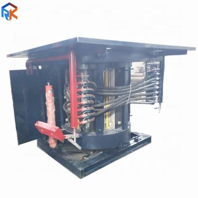 China Building Material Shops Capacity 0.75Ton Intermediate Frequency Aluminum Alloy Induction Melting Furnace for sale