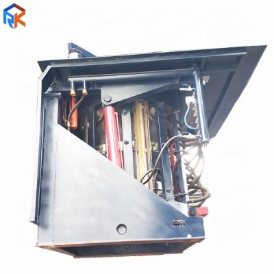 China Material of Construction Shops Steel Frame 3Tons Intermediate Frequency Aluminum Cast Iron Induction Furnace for sale