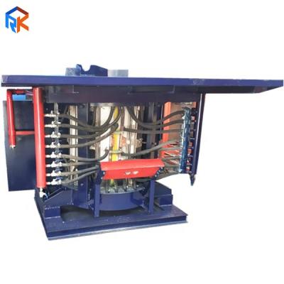 China Building Material Stores 1Ton Zinc Melt Medium Frequency Induction Furnace For Strip Galvanizing for sale