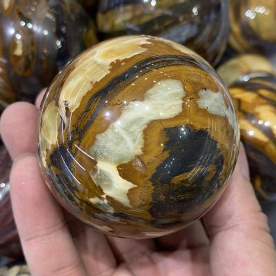 China China Wholesale Sunset Natural Stone Sphere Crystal Balls Crystal Balls For Feng Shui Home Decoration for sale