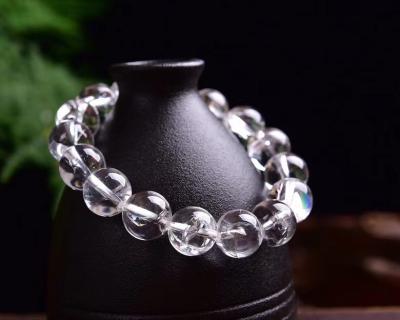 China Natural White China Hand String Clear Quartz Bracelets Crystal Bracelet Crystal Single Circle for sale