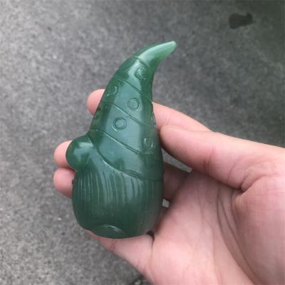 China China Wholesale Natural Crystal Hand Opens Green Aventurine Crystal Carving Dwarf For Gifts for sale