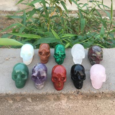 China China Wholesale Crystal Skulls Hand Carved Natural A Variety Of Crafts Skulls For Decoration for sale