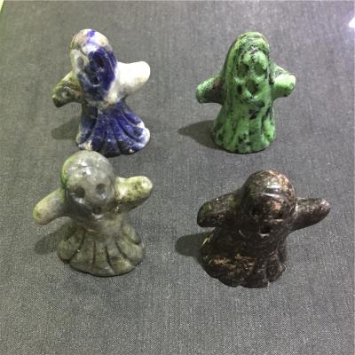 China Wholesale Handcrafted China Blue-veins Craft Carvings Spectrum Sodalite Stone Ghost For Sale for sale