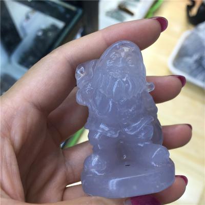 China Natural Fluorite Santa Claus For Decoration Santa Claus Fluorite Carvings From China for sale