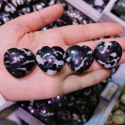 China Wholesale Natural Zebra Quartz Stone Hearts Crystal Hearts For Sale From China for sale