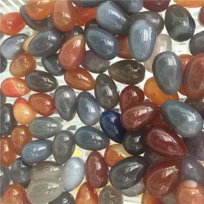 China China Kegel Natural Yoni Eggs Exercise Sets Semi-precious Stone Gray Agate Yoni Eggs for sale