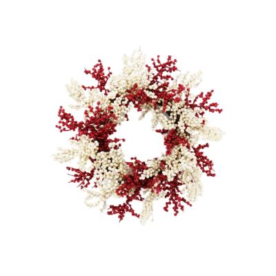 China Wholesale Outdoor Christmas Party Decoration Faux Garland With Red White Berries Front Door Garland for sale