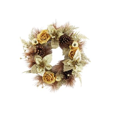 China Outdoor Wholesale New Joy Faux Christmas Wreath and Party Christmas Wreath for sale