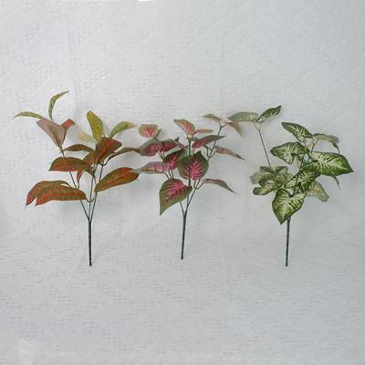 China Home Decoration Green Bouquet Leaves Artificial Plant Wall, Garden, Room, Office Decoration for sale