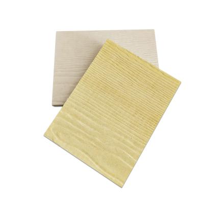 China Modern High Density Non-Asbestos Yellow Fireproof Wood Grain Sulphate MgO Board For Interior And Exterior Wall for sale