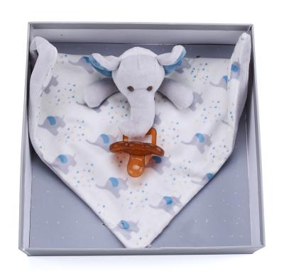 China High Quality Soft Plush Baby Reassure Blankie Elephant Soft Plush Soothe Teething Calming Towel for sale