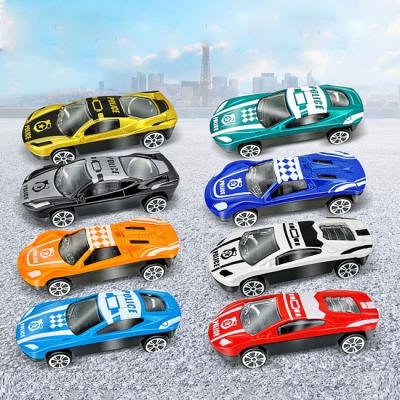 China Friction Toy Mini Metal Toys Pull Back Alloy Model Police Diecast Car 1:64 for sale