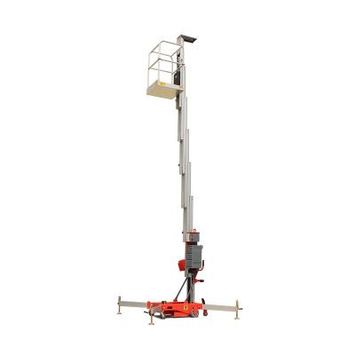 China Hotels Aerial Work High Quality Aluminum Platform Small Hydraulic Vertical Ladder for sale