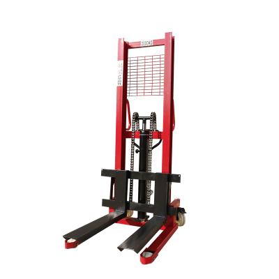 China 70-85cm 2 ton 2meter hydraulic hand lift pallet stacker manual stacker for sale for sale