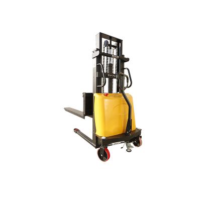 China Building Material Shops High Quality Weifang Selfloading Semi Electric Stacker for sale